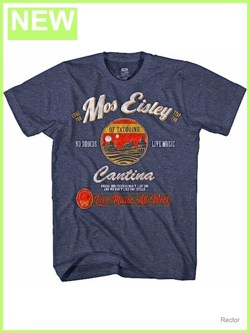 Star Wars Mos Eisley Cantina Graphic Tee Men's Crew Neck Short Sleeve T-Shirt